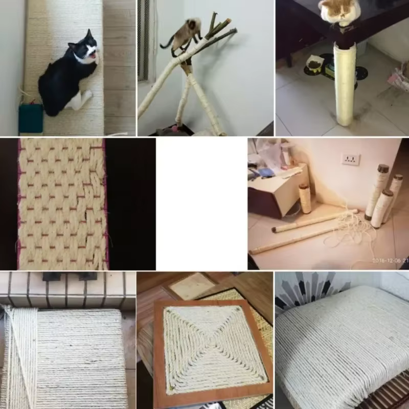 Cuerda de sisal para rascador uñas, repuesto natural - imagen 3