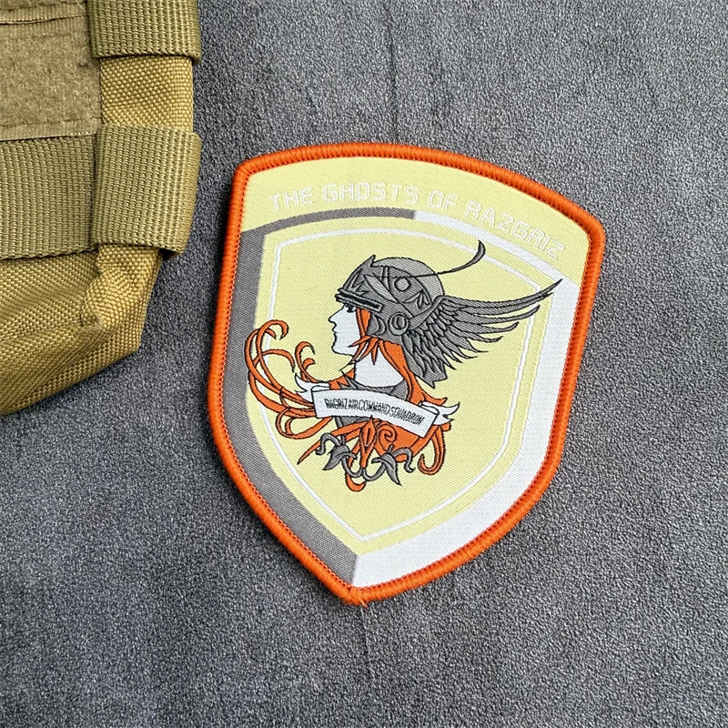 Parche de insignia de moral de combate Ace, los fantasmas de Ragriz, brazalete táctico, gancho y bucle, mochila militar, accesorios para sombrero, pegatinas - imagen 4