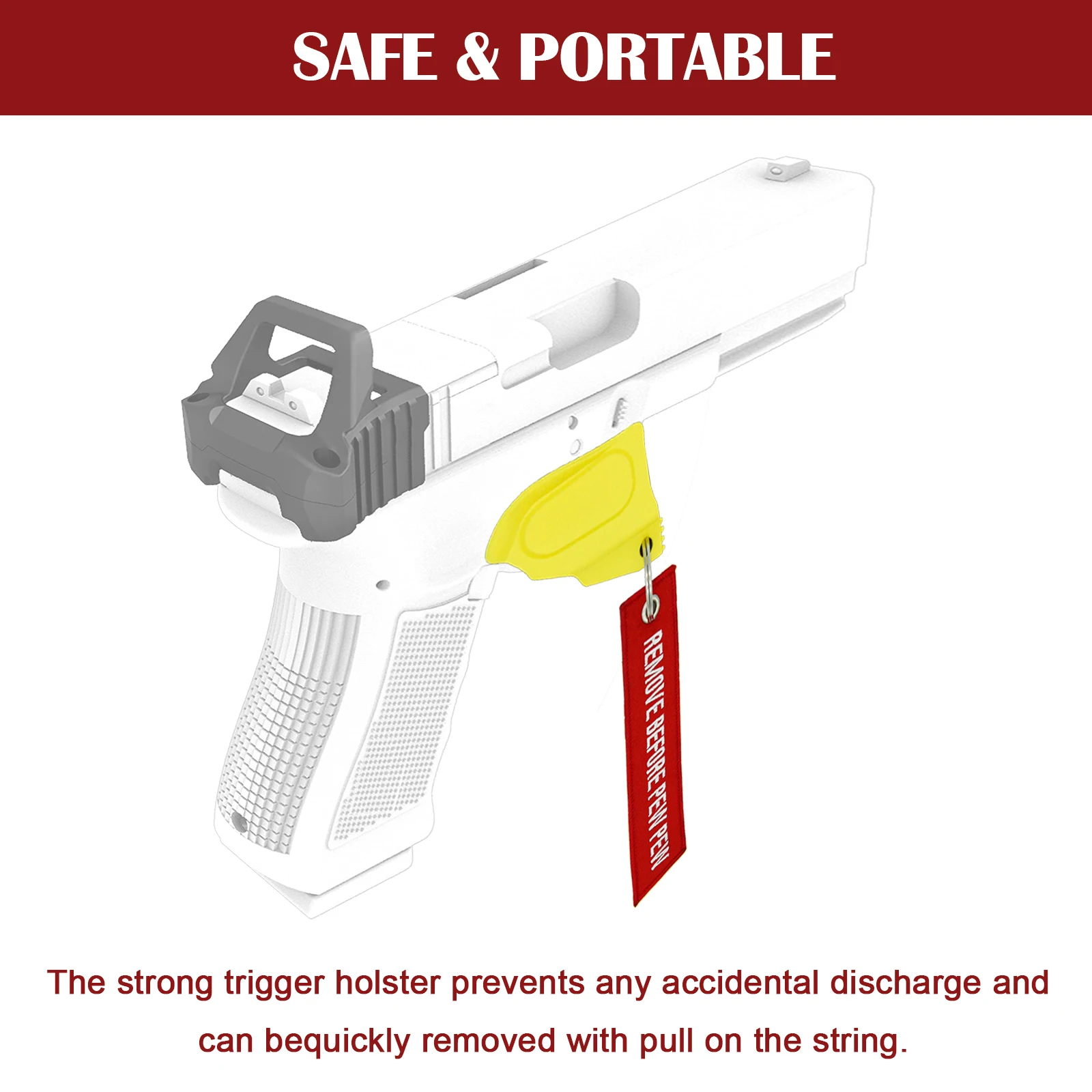 Glock Pistola Trigger Staging Holster Funciona para todos los Glock estándar 17,19,22,37 - imagen 4