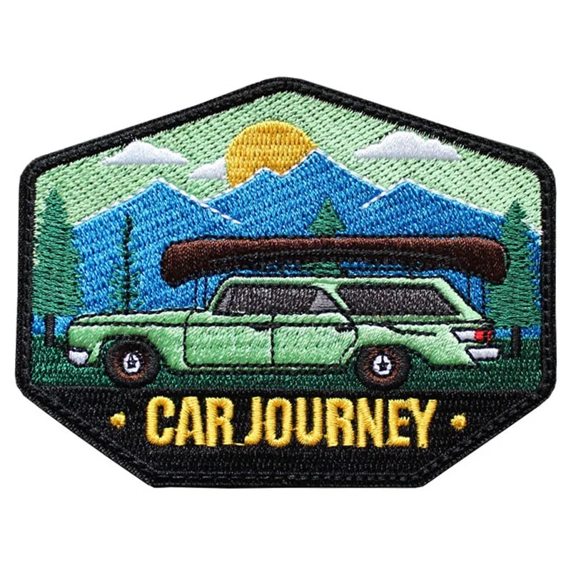 Nuevo diseño, gran oferta, brazalete EXPLORE Adventure, bordado 3D, coche de viaje todoterreno, pegatina para bolso DIY con parches para mochila - imagen 5