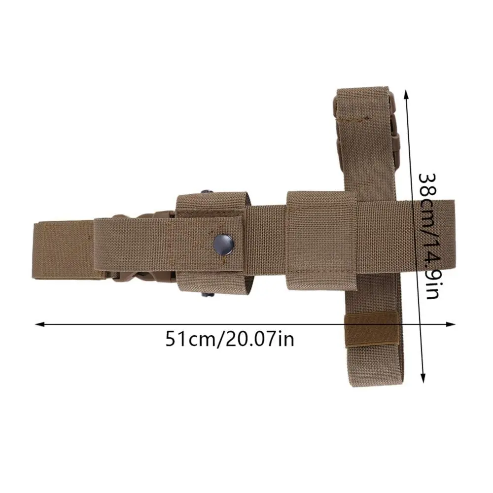 Funda para botella de agua con pierna izquierda o derecha, interfono, Radio, soporte para pulverizador de pimienta, bolsa ajustable para muslo con pulverizador de pimienta MK9 - imagen 4