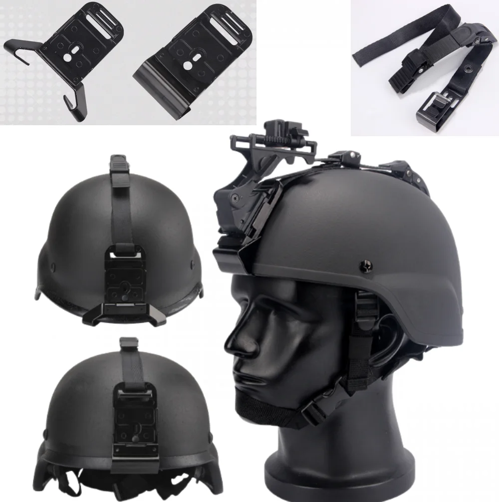 Adaptador de montaje de Base de casco táctico M88/MICH NVG de aleación de aluminio, cuerda de tracción, equipo de paintball de caza - imagen 3