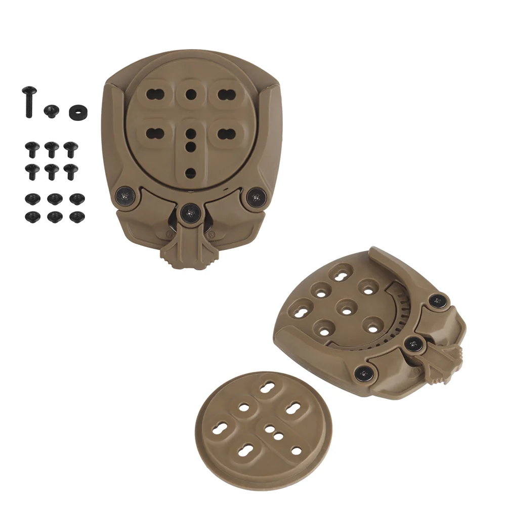 Hebilla de nailon de liberación rápida, Base giratoria de 360 grados, accesorios para cinturón táctico de caza, montaje en ángulo ajustable - imagen 2