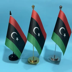 Bandera de Sky Libya escritorio pequeña nacional poliéster adornos