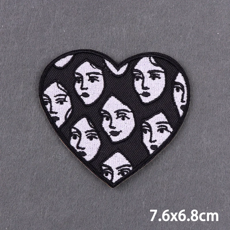 Parche de mano de mago de setas psicodélicas, parches bordados para planchar para ropa, pegatinas de ropa de bola mágica, insignia de apliques DIY - imagen 4