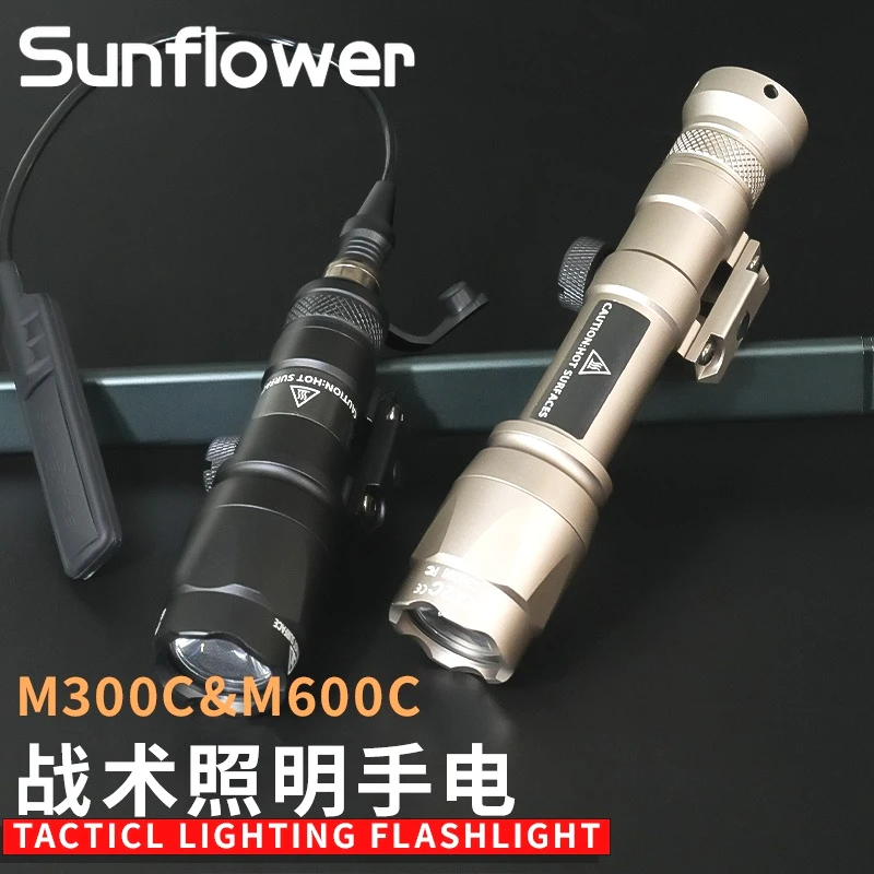Airsoft SF M600C M600 M300 luz de explorador táctico AR15 arma de Rifle linterna LED PEQ15 IR indicador de luz de relleno accesorio de caza - imagen 3