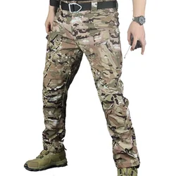 Pantalones tácticos para hombre - Cargo elástico, uso al aire libre