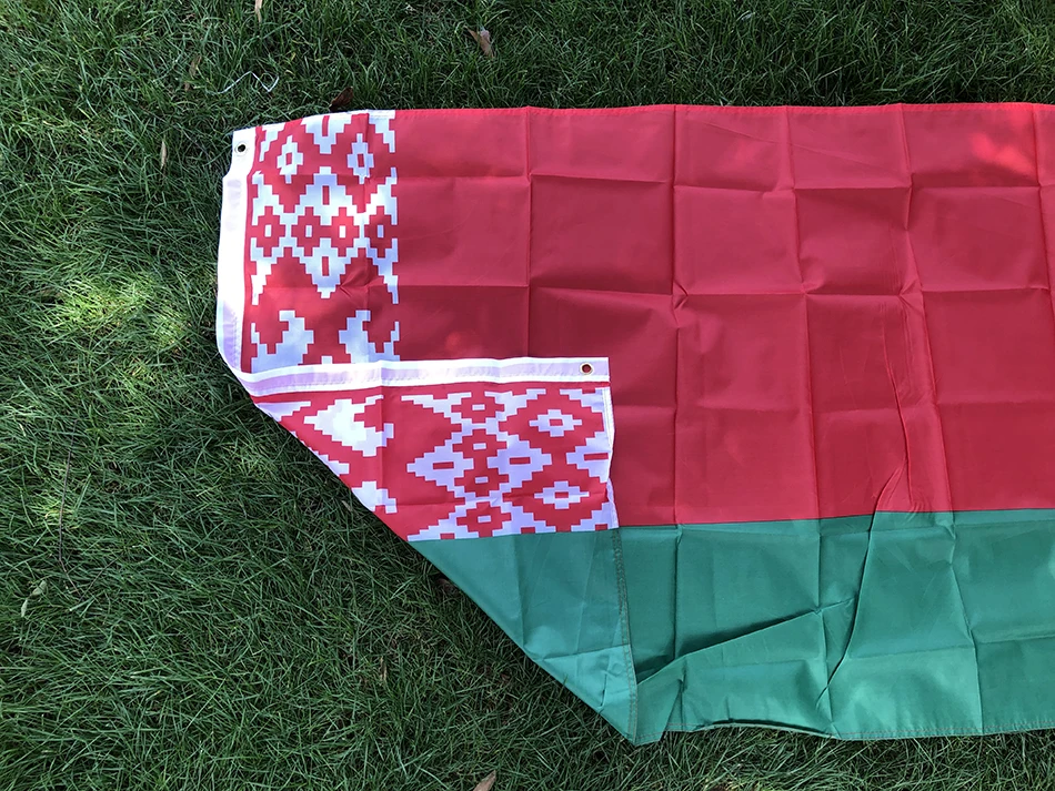 BANDERA DE SKY, envío gratis, bandera de Bielorrusia, 90x150cm, bandera nacional bielorrusa de poliéster de alta calidad para decoración y actividades del hogar - imagen 4