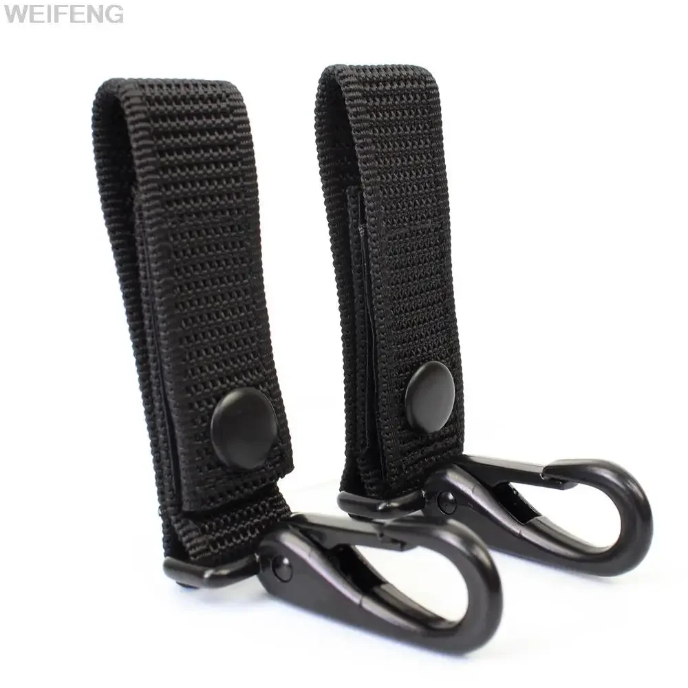 Llavero con clip para cinturón resistente con correa de nailon, gancho de metal y organizador de llavero - Diseño compacto - imagen 4