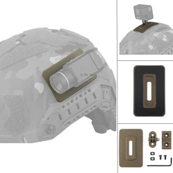 Adaptador de cámara y linterna para casco táctico MOLLE montaje