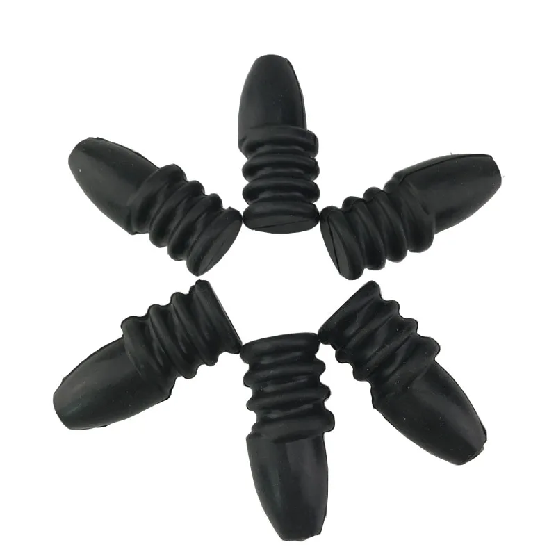 Sharrow-Extremo de repuesto de tope de cuerda, accesorio de tiro con arco, de silicona negra, 7,6mm, 2 uds. - imagen 5