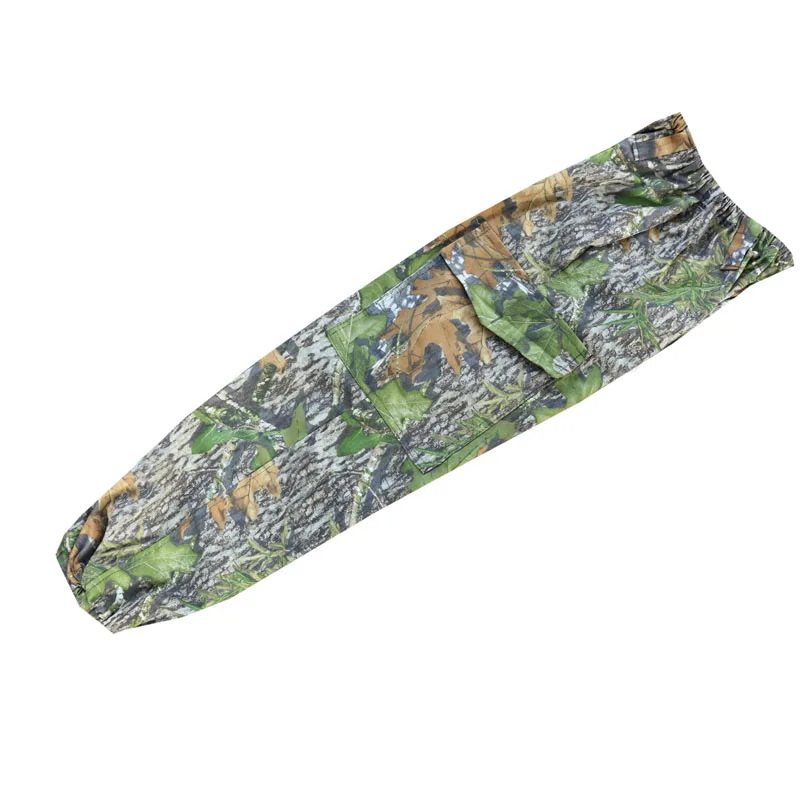 Primavera otoño hojas verdes camuflaje biónico antimosquitos pesca caza ropa observación de aves Hit tortuga chaqueta con capucha pantalones - imagen 5