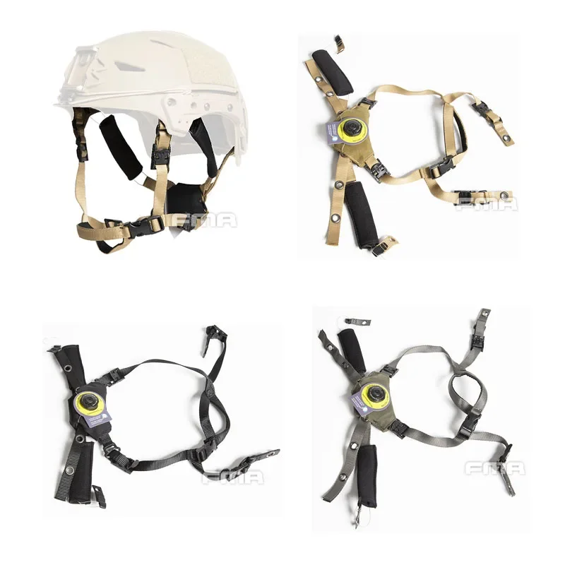 Sistema de suspensión de casco táctico, cordón ajustable para casco EX, accesorios para casco de caza al aire libre BK/DE/RG - imagen 2
