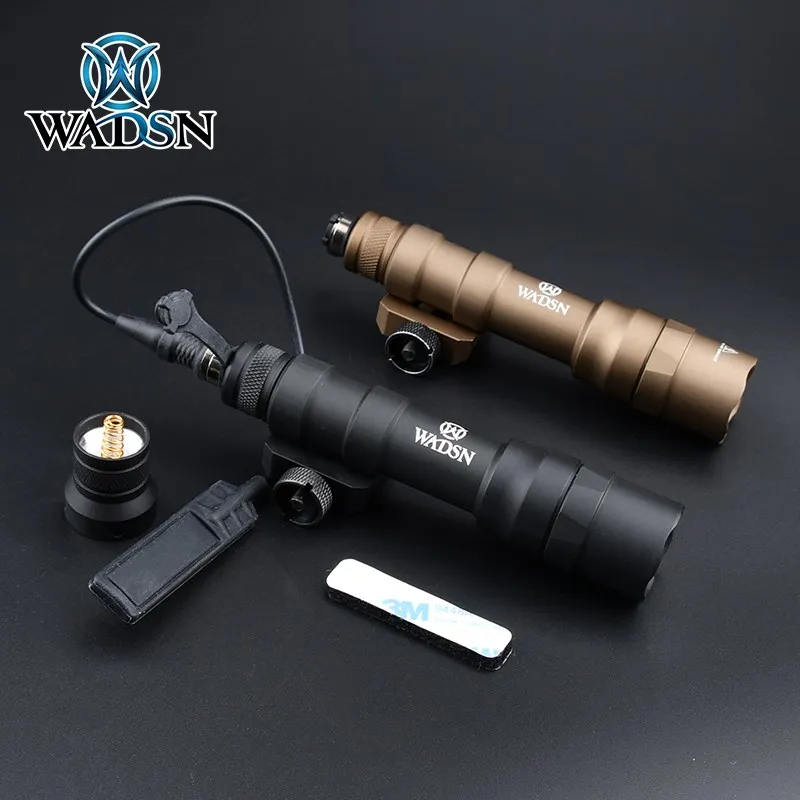 WADSN-Juego de linterna M600DF, luz de explorador táctico, botón constante, interruptor de presión de doble función, lámpara de caza, 1400 lúmenes - imagen 4