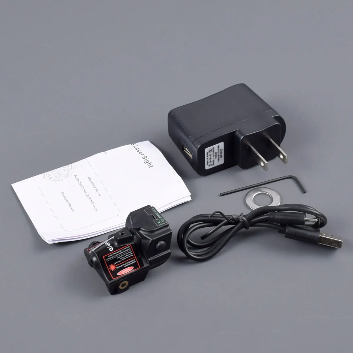 Mira láser táctica recargable para Glock Taurus G2C G3, pistola TORO recargable por USB, Mini Pistola Colt 1911, compatible con montaje Rai de 20mm - imagen 5