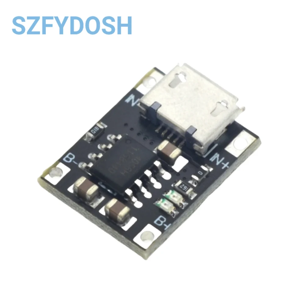 1-10 Uds USB TP4057/56 1A módulo de placa de protección de carga de batería de litio Micro tipo C batería de polímero sobre temperatura - imagen 3