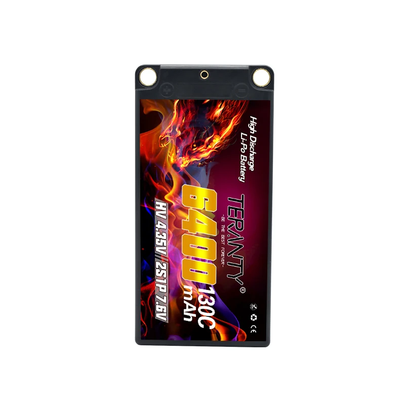 TERANTY MAX 260C Original 7,6 V 6400mAh HV Shorty Lipo 2S batería 130C con bala de 5mm para 1/10 RC coche carrera barco tanque piezas - imagen 4