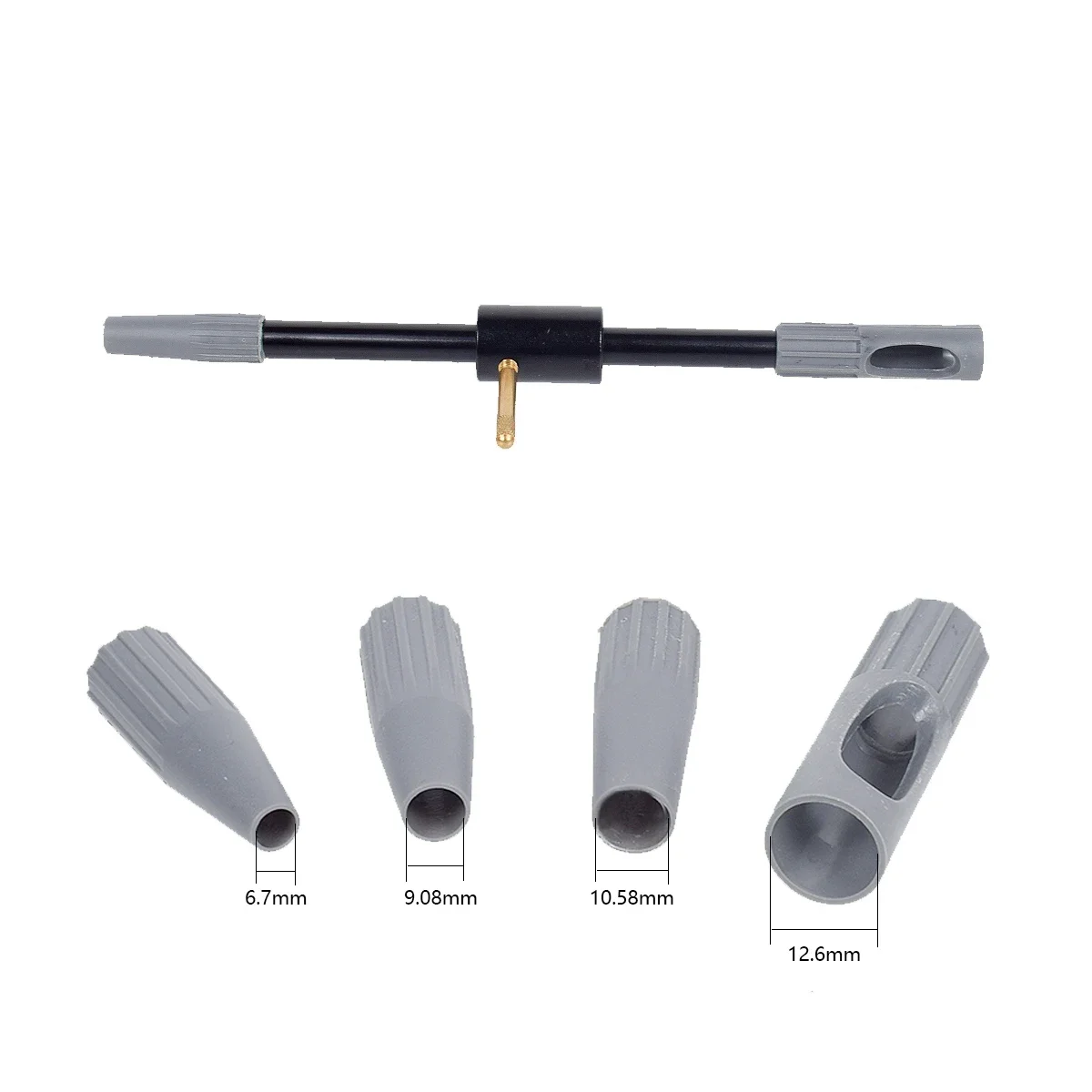 Kit de limpieza de Rifle táctico, 8 piezas. 17Cal .22Cal .30Cal, Universal, guía de calibre, cepillo, limpiador de caza - imagen 3