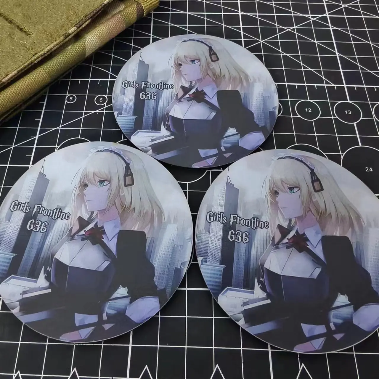 Parche de primera línea G63 para niña, insignia táctica de línea frontal para mochila, decoración de ropa, estampado de pistola bidimensional - imagen 4