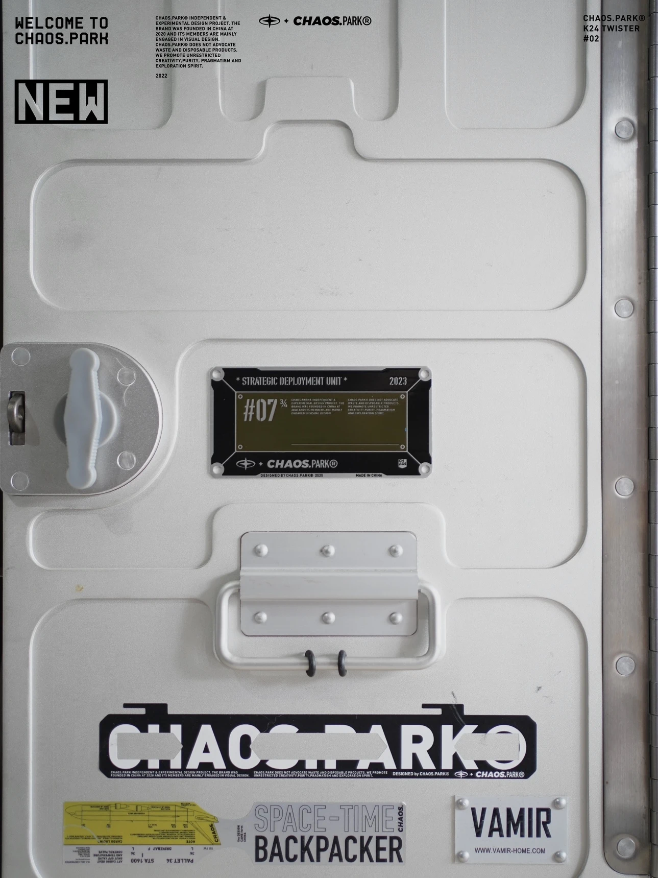 CHAOS.PARK placa de aluminio decorada, #06 #07 - imagen 4