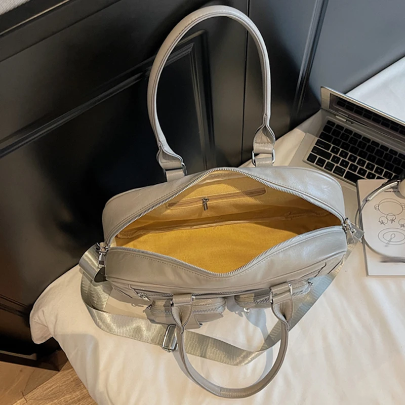 Bolsa de gimnasio para Fitness y Yoga, bolsa de viaje para deportes al aire libre, bolsas de ejercicio para hombres y mujeres, bolso de equipaje de viaje corto de negocios, bolsa para ordenador portátil universitario - imagen 5