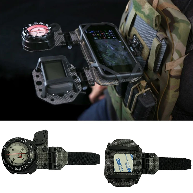 Brújula de corte láser Tegris, accesorio de navegación táctica GPS estilo SS 601 para exteriores - imagen 2