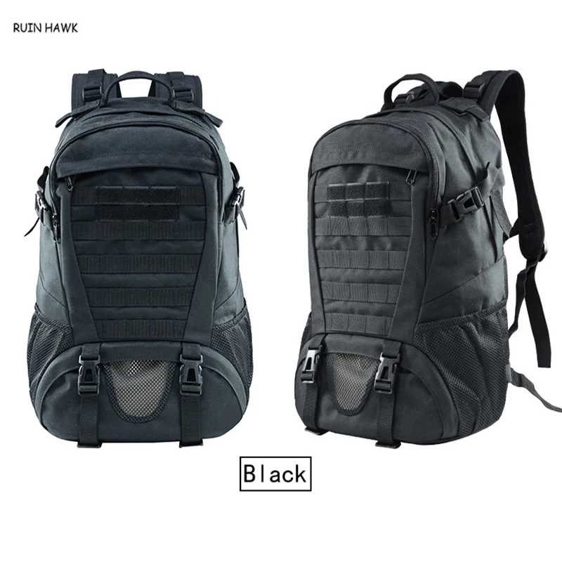 Mochila táctica Molle, morral de hombro del ejército militar, mochila de viaje para acampar, bolsa de caza de camuflaje, alrededor de 25L - imagen 2