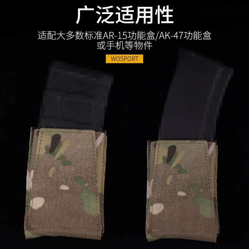 Organizador multiusos para exteriores, sistema MOLLE, bolsa de accesorios tácticos, Camuflaje abierto, función de enlace único, cinturón con bolsa - imagen 4