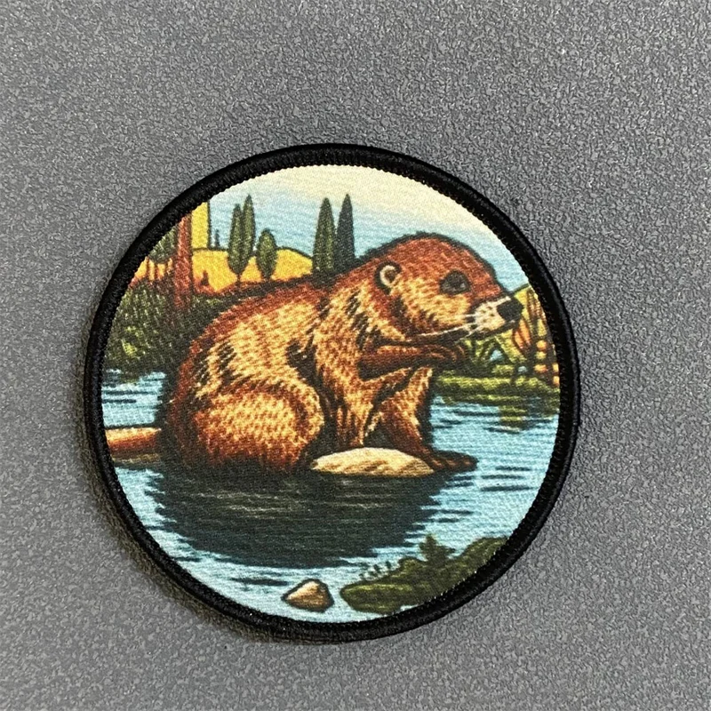 Parche de animales divertido, insignia con estampado de moral militar táctico, brazalete con gancho y bucle, mochila, ropa, pegatina decorativa, brazalete - imagen 2