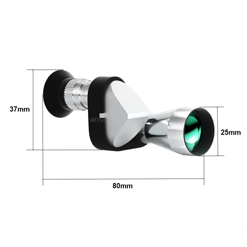 Mini telescopio portátil con visión nocturna, Monocular de bolsillo con Zoom, 8x20 HD, para exteriores, caza, Camping, montañismo y caminata - imagen 2