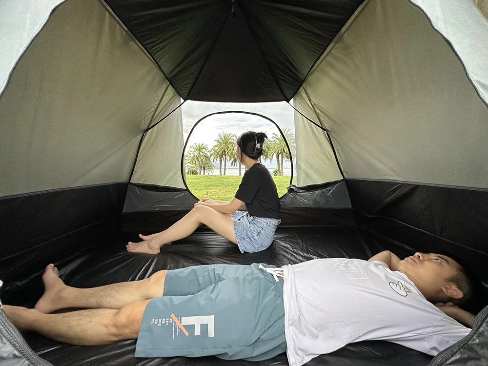 Tienda de campaña para 2 personas, gran espacio, impermeable, para mochilero, doble capa, para exteriores, senderismo, supervivencia, tienda turística Bushcraft - imagen 5