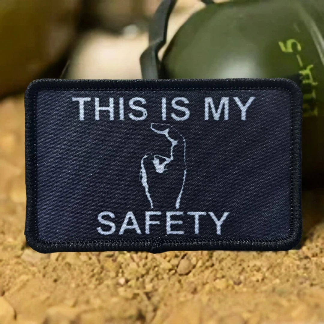 Esta es mi señor de seguridad insignia de moral táctica impresión parches de gancho y bucle para ropa brazalete del ejército militar pegatina para mochila