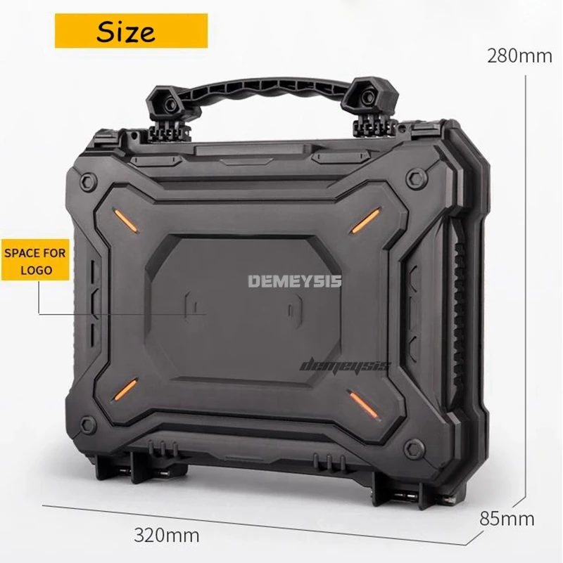 Estuche para pistolas tácticas, impermeable, para caza, portátil, cámara, caja protectora, seguridad, Airsoft, Paintball, herramientas de tiro, Maleta - imagen 3