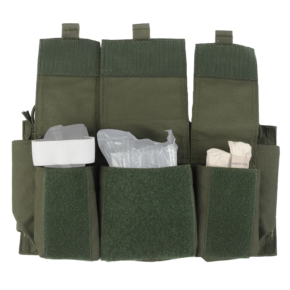 Bolsa extensible para armas para chalecos tácticos Cuádruple calibre 5,56, bolsa de almacenamiento táctica, bolsillos de caza, accesorios - imagen 3