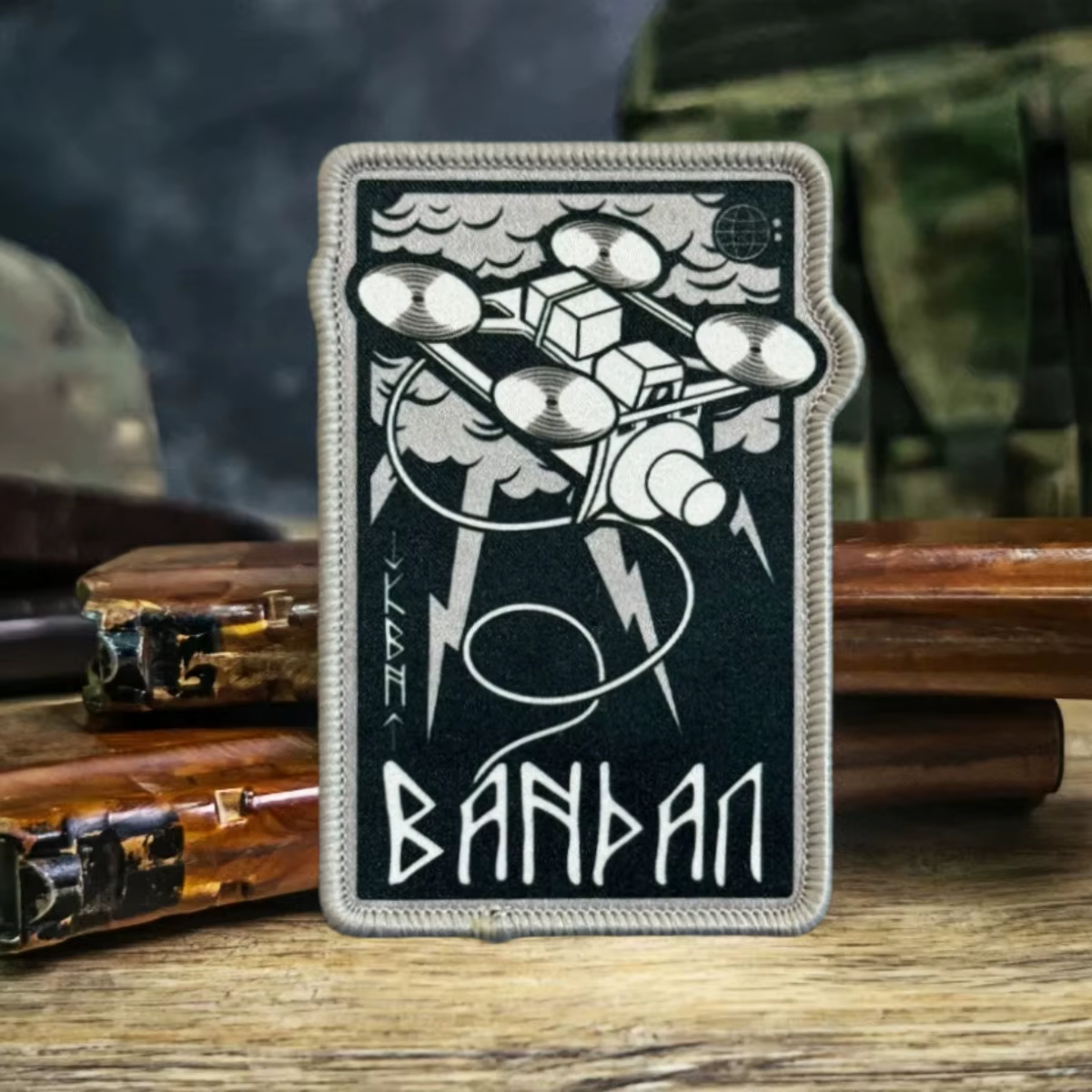 Parche táctico BABAAN runas nórdicas con gancho y bucle - imagen 5