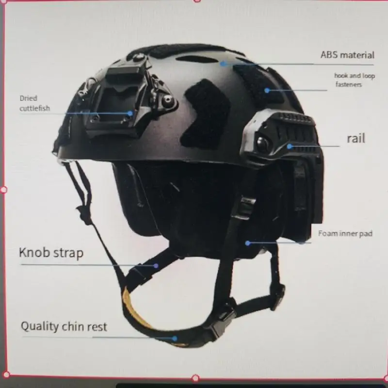 FMA-Casco táctico Airsoft poroso ventilado SF, protector para Paintball de caza rápida, TB1462 - imagen 2