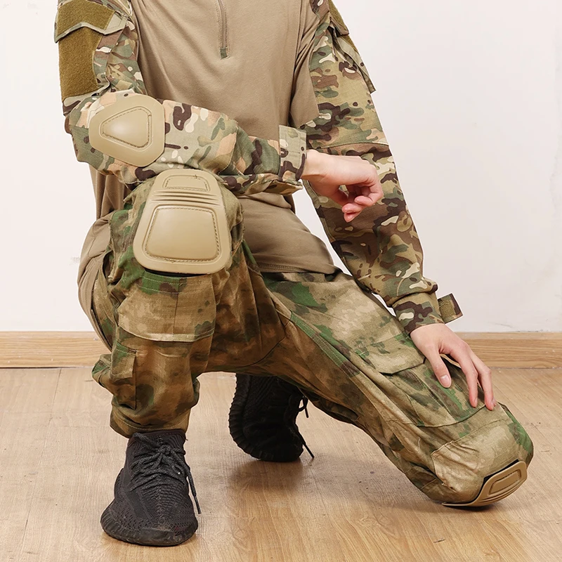 Rodilleras y soporte para codo, rodillera táctica militar para exteriores g2 g3, rodillera para Paintball Airsoft, juego protector de rodilla interpolado - imagen 5