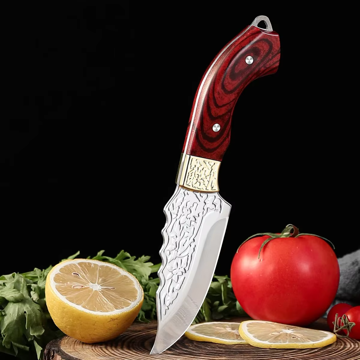 Cuchillo carnicero forjado de acero inoxidable para deshuesar - imagen 4
