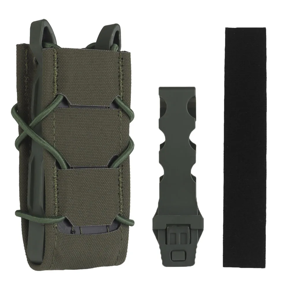 Bolsa de revista rápida de 9mm V2 tipo tigre, linterna para caza al aire libre, funda para cuchillo, soporte para Mag Airsoft, bolsa MOLLE, cinturón táctico - imagen 2