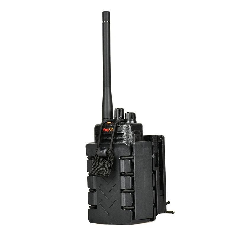 Funda táctica con soporte para Radio, funda para interfono giratoria de 360 grados, funda para Walkie Talkie con Radio superior abierta, bolsa para cinturón de trabajo - imagen 5