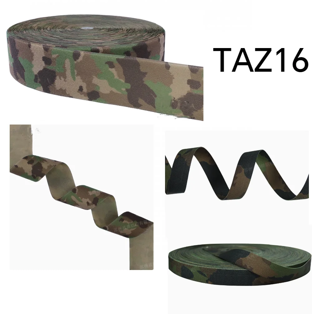 TAZ16 nueva correas de camuflaje suizo/tajes de bucle cinta de superficie peluda DIY bolsa táctica de caza correa de equipaje - imagen 2