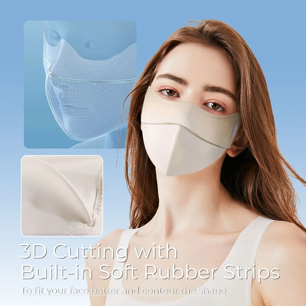 Mascarilla facial ajustable y reutilizable para hombre y mujer, tapabocas 3D, transpirable, Anti-UV, para viajes al aire libre, accesorios de moda - imagen 2