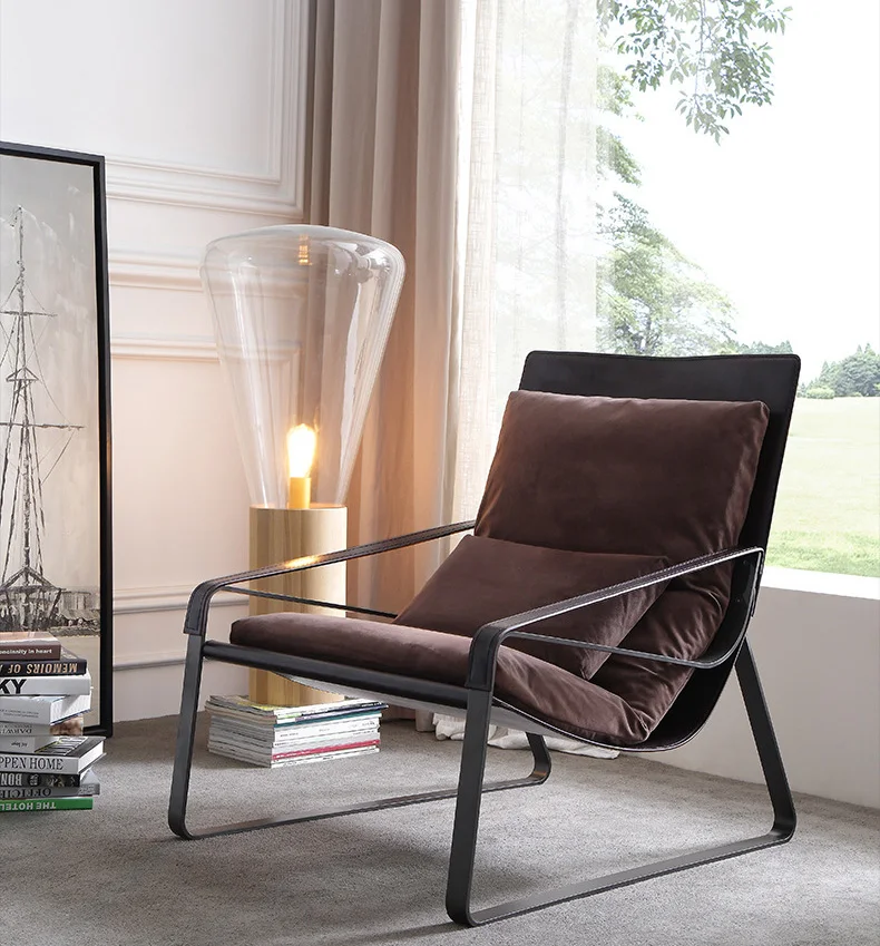 Sofá de lujo, estudio, hotel individual, sofá moderno, silla, sofá nórdico, sala de estar, silla tumbada, silla perezosa, sofá, silla individual - imagen 4