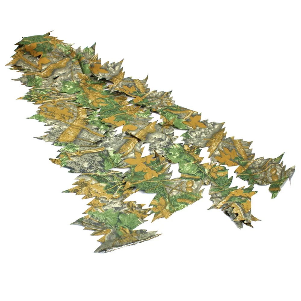 Paquete de hojas sueltas 3D: tiras de hojas cortadas con láser para camuflaje 3D, ideal para persianas de caza, envolturas para rifles y trajes Ghillie DIY, 10 piezas - imagen 3