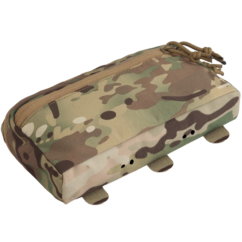 Bolsa de utilidad táctica, bolsa de administración Molle frontal, placa de cierre de cremallera de uso General, portador de placa, accesorios de chaleco de caza - imagen 4