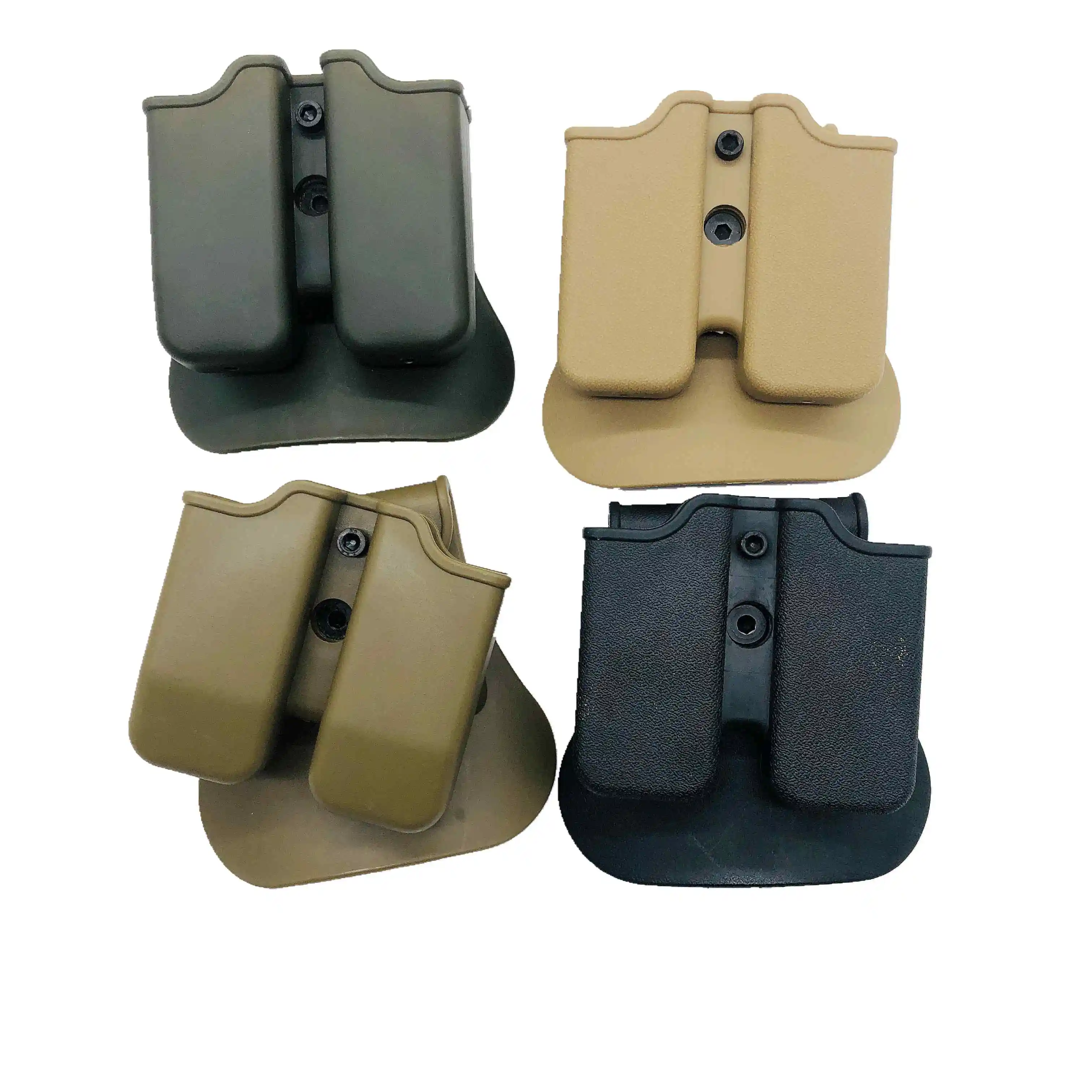 Funda táctica doble para revista, soporte Universal para pila de calibre 9mm.40, con Clip para cinturón de 1,5-2 pulgadas y paleta para caza - imagen 5