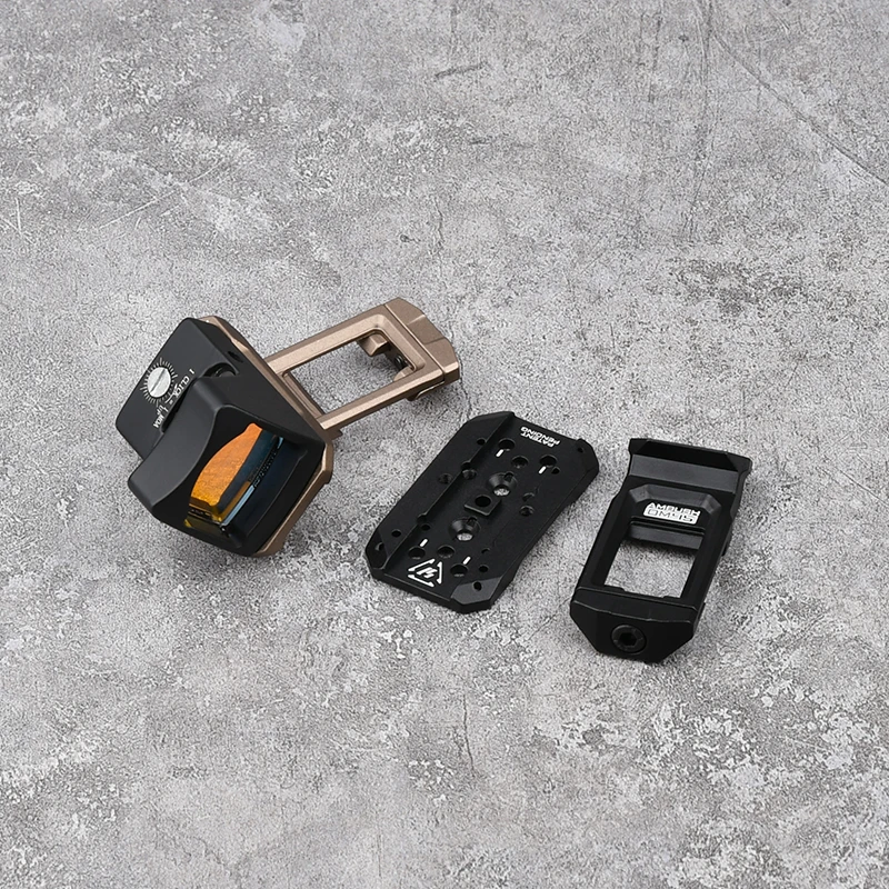 WADSN Óptica Táctica Base de Montaje de Mira de Metal T01/T02 Vista Holográfica Offset Soporte de OM45-Degree para Accesorio de Vista de Punto Rojo - imagen 2