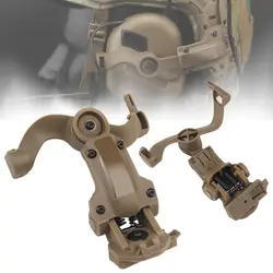 Adaptador de riel de arco para casco táctico para auriculares M31/M32, Kit de soporte para casco de auriculares Airsoft, soporte para auriculares con rotación de caza