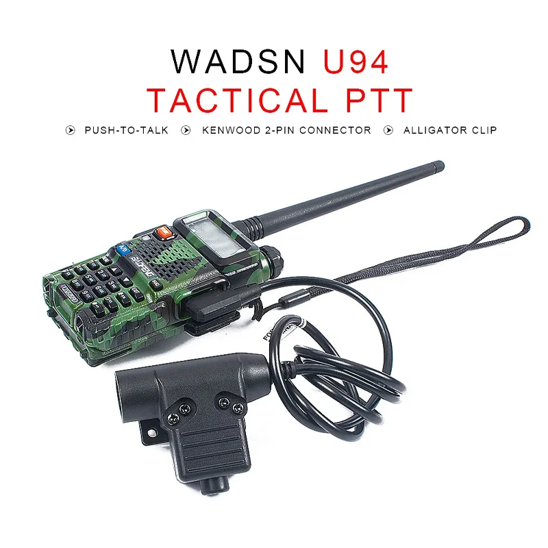 Nuevo U94 táctico PTT para Original RAC TMC COMTAC Earmor auriculares caza militar PTT Airsoft Fit Nato Plug accesorios para auriculares - imagen 5