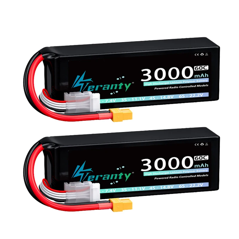 2pcs 14.8V 3000 XT60